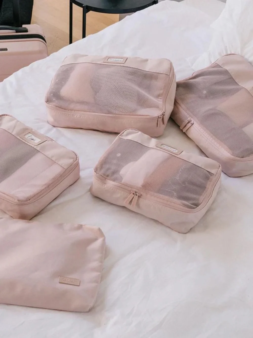 CALPAK 5-Piece Packing Cube Set – Pink Sand | Travel Organizer | NWOT